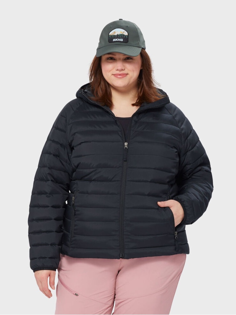 Women's Plus AKHG Puffin Hooded Jacket
